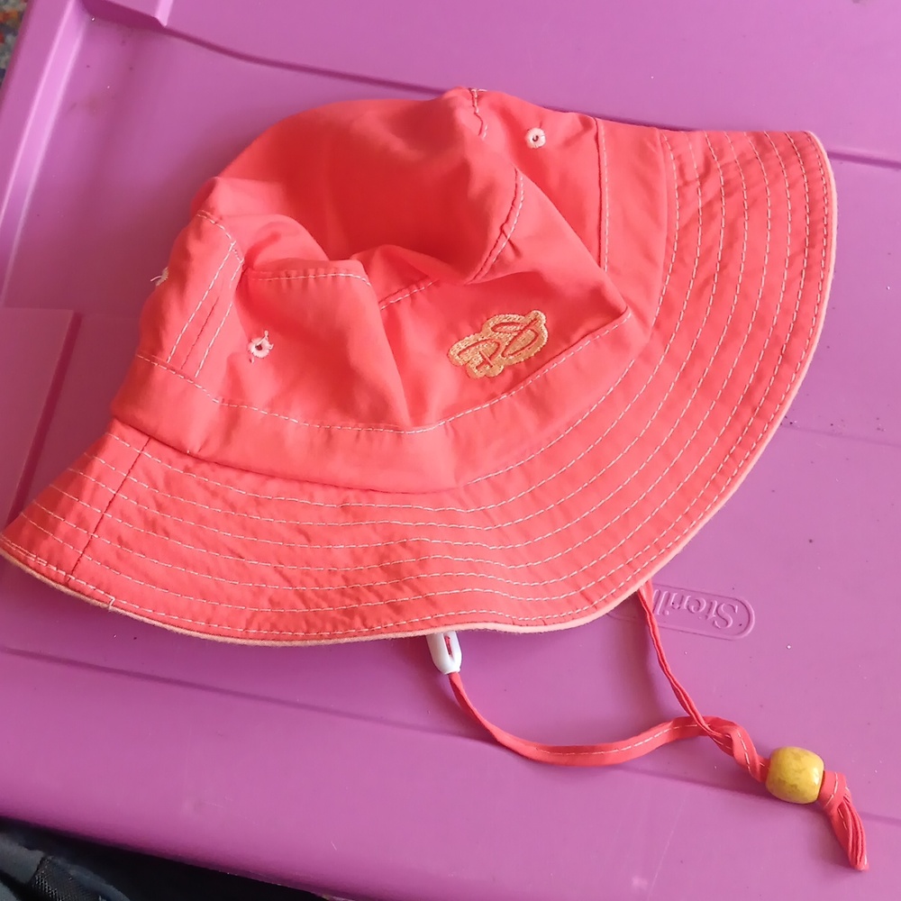 Panama Jack bright coral hat